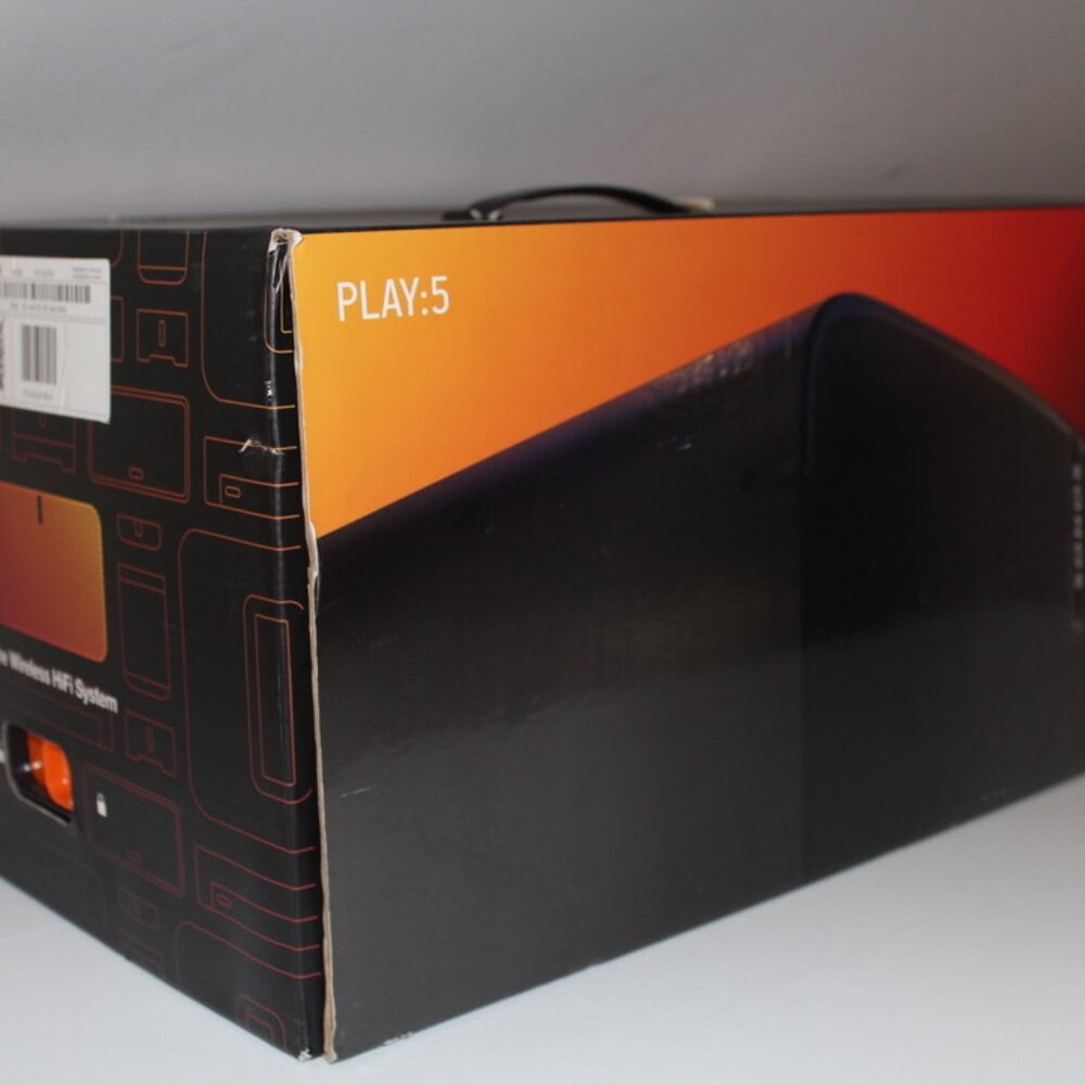 Sonos PLAY:5 Black - EMPTY RETAIL BOX ONLY COMPLETE CARRY CASE TRAVEL